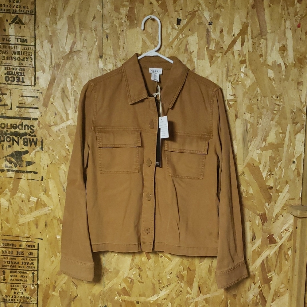 Stylish Tan Utility Jacket